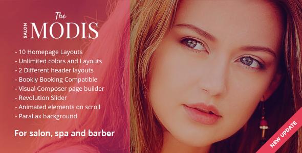 Modis - Salon & Barber WordPress Theme
